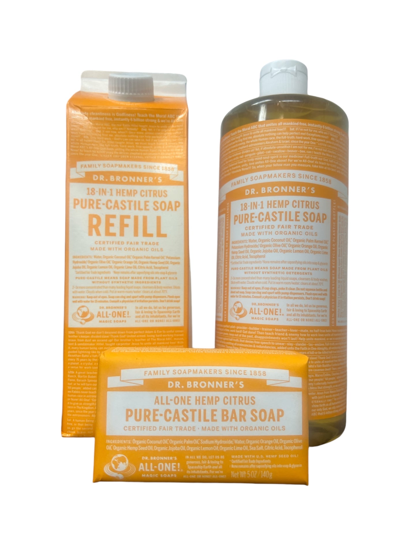 Citrus 18-IN-1 Pure Castile Soap