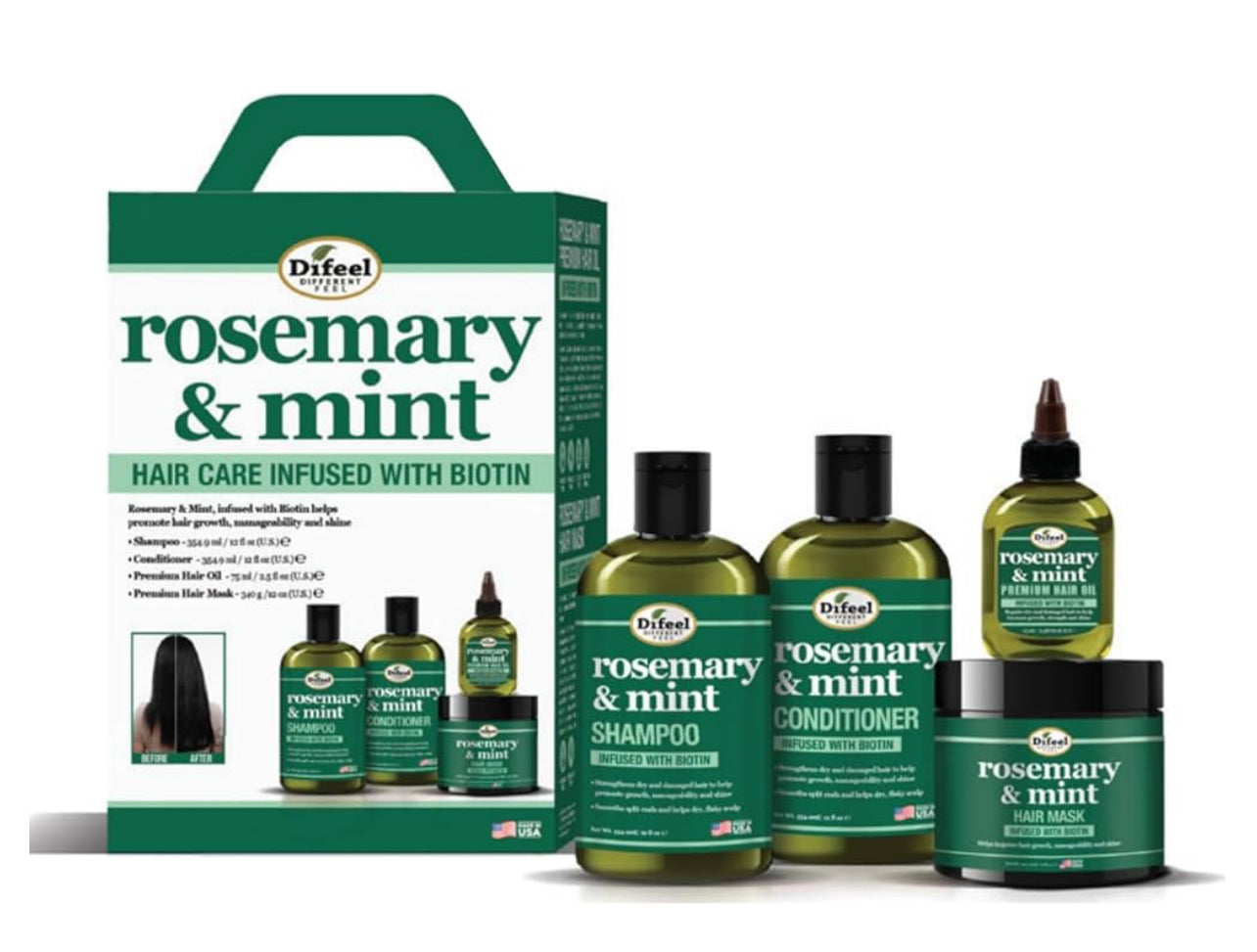 Rosemary & Mint Hair Care Set